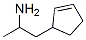 2-(2-Cyclopentenyl)-1-methylethanamine 结构式