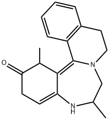 5,9,10,14b-Tetrahydro-5,10-dimethylisoquino[2,1-d][1,4]benzodiazepin-6(7H)-one 结构式