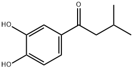 1-(3,4-二羟基苯基)-3-甲基-1-丁酮 结构式