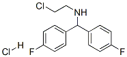 N-(2-chloroethyl)-4-fluoro-alpha-(4-fluorophenyl)benzylamine hydrochloride 结构式