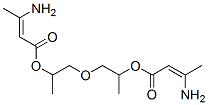 oxybis(methylethane-1,2-diyl) 3-amino-2-butenoate Structure
