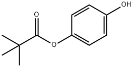 Propanoic acid, 2,2-dimethyl-, 4-hydroxyphenyl ester Structure