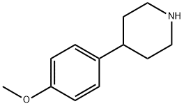 4-(4-甲氧基苯基)哌啶 结构式