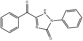 5-Benzoyl-1,2-dihydro-2-phenyl-3H-1,2,4-triazol-3-one 结构式
