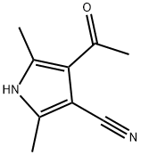 1H-Pyrrole-3-carbonitrile, 4-acetyl-2,5-dimethyl- (9CI) 结构式