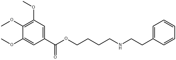 3,4,5-Trimethoxybenzoic acid 4-(phenethylamino)butyl ester Structure