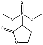 (Tetrahydro-2-oxofuran-3-yl)phosphonothioic acid O,O-dimethyl ester 结构式