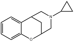4-Cyclopropyl-3,4,5,6-tetrahydro-2,6-methano-2H-1,4-benzoxazocine 结构式