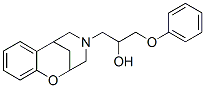 4-(2-Hydroxy-3-phenoxypropyl)-3,4,5,6-tetrahydro-2,6-methano-2H-1,4-benzoxazocine 结构式