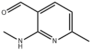 3-Pyridinecarboxaldehyde,  6-methyl-2-(methylamino)- Structure