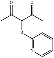 3-(PYRID-2-YLTHIO)PENTANE-2,4-DIONE 结构式