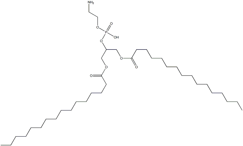 1,3-DIPALMITOYL-GLYCERO-2-PHOSPHOETHANOLAMINE 结构式