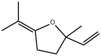 5-isopropylidene-2-methyl-2-vinyltetrahydrofuran 结构式