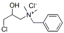benzyl(3-chloro-2-hydroxypropyl)dimethylammonium chloride Structure