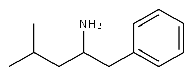 1-PHENYL-2-AMINO-4-METHYLPENTANE 结构式