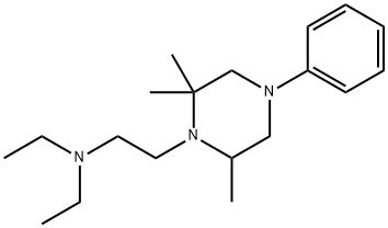 1-[2-(Diethylamino)ethyl]-4-phenyl-2,2,6-trimethylpiperazine 结构式