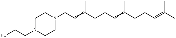 4-(3,7,11-Trimethyl-2,6,10-dodecatrienyl)-1-piperazineethanol 结构式