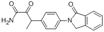 2-oxo-3-(4-(1-oxo-2-isoindolinyl)phenyl)butanamide 结构式