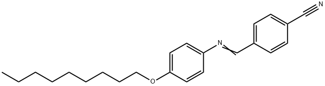 P-CYANOBENZYLIDENE P-NONYLOXYANILINE Structure