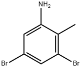 3,5-二溴-2-甲基苯胺 结构式