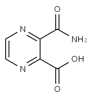 吡嗪-2,3-二羧酸单酰胺, 67367-37-7, 结构式