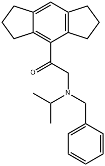 1-[(1,2,3,5,6,7-Hexahydro-s-indacen)-4-yl]-2-[isopropyl(phenylmethyl)amino]ethanone Structure