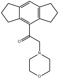 1-[(1,2,3,5,6,7-Hexahydro-s-indacen)-4-yl]-2-(4-morpholinyl)ethanone 结构式