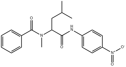 Benzamide, N-methyl-N-[3-methyl-1-[[(4-nitrophenyl)amino]carbonyl]butyl]- (9CI) 结构式