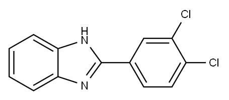 2-(3,4-Dichlorophenyl)-1H-benzimidazole 结构式
