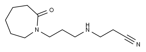 3-[[3-(Hexahydro-2-oxo-1H-azepin-1-yl)propyl]amino]propanenitrile Structure