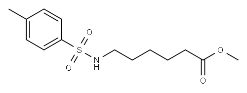 6-[(p-Tolylsulfonyl)amino]hexanoic acid methyl ester 结构式