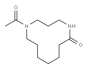 1-Acetyl-1,5-diazacyclododecan-6-one 结构式