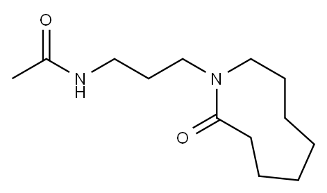 N-[3-(Octahydro-2-oxo-1H-azonin-1-yl)propyl]acetamide 结构式