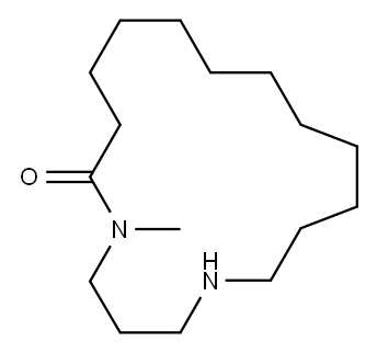 5-Methyl-1,5-diazacyploheptadecan-6-one 结构式