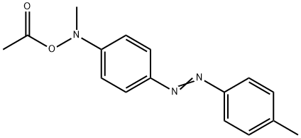 Benzenamine, N-(acetyloxy)-N-methyl-4-((4-methylphenyl)azo)- Structure