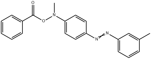 N-benzoyloxy-3'-methyl-4-methylaminoazobenzene 结构式