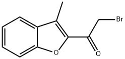 2-溴-1-(3-甲基-2-苯并呋喃基)乙酮 结构式