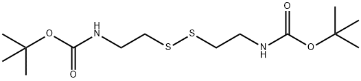 二-叔丁氧羰基-胱胺 结构式