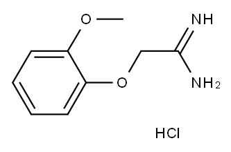2-(2-Methoxy-phenoxy)-acetamidine hydrochloride 结构式