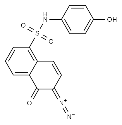6-diazo-5,6-dihydro-N-(4-hydroxyphenyl)-5-oxonaphthalene-1-sulphonamide Structure