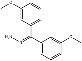 3,3'-Dimethoxybenzophenone hydrazone 结构式