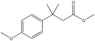 3-(4-甲氧基苯基)-3-甲基丁酸甲酯 结构式