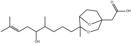4-(5-Hydroxy-4,8-dimethyl-7-nonenyl)-4-methyl-3,8-dioxabicyclo[3.2.1]octane-1-acetic acid Structure