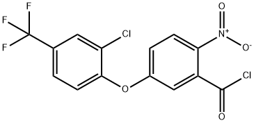 5-[2-chloro-4-(trifluoromethyl)phenoxy]-2-nitrobenzoyl chloride Structure