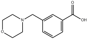 3-吗啉-4-基甲基苯甲酸 结构式