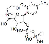 1 beta-D-arabinofuranosylcytosine diphosphate choline|