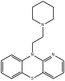 10-(2-Piperidinoethyl)-10H-pyrido[3,2-b][1,4]benzothiazine 结构式