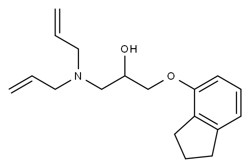 1-(Diallylamino)-3-(4-indanyloxy)-2-propanol 结构式