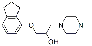 1-(4-Indanyloxy)-3-(4-methyl-1-piperazinyl)-2-propanol 结构式