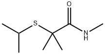N,2-Dimethyl-2-(isopropylthio)propionamide Structure